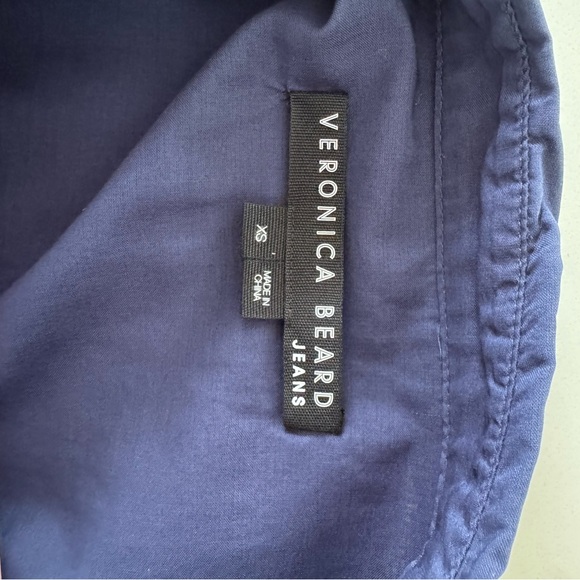 Veronica Beard Navy cotton Short Sleeve Dress XS - Picture 4 of 6